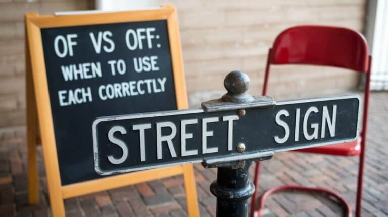Of vs Off: When to Use Each Correctly